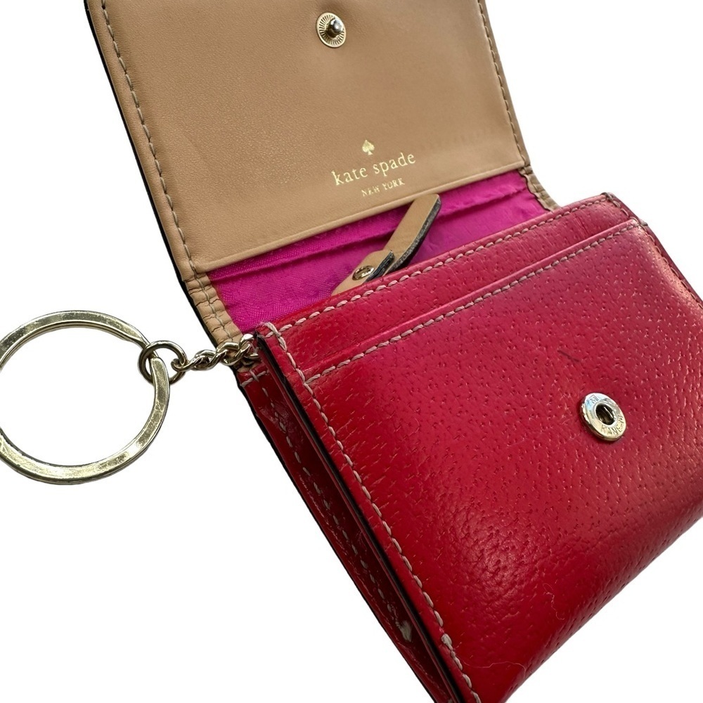 Kate Spade Darla Wellesley Red Keychain Small Wallet - Picture 10 of 12